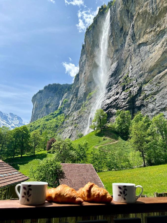 Breathtaking Waterfall Apartment Nr 3 Лаутербруннен Экстерьер фото