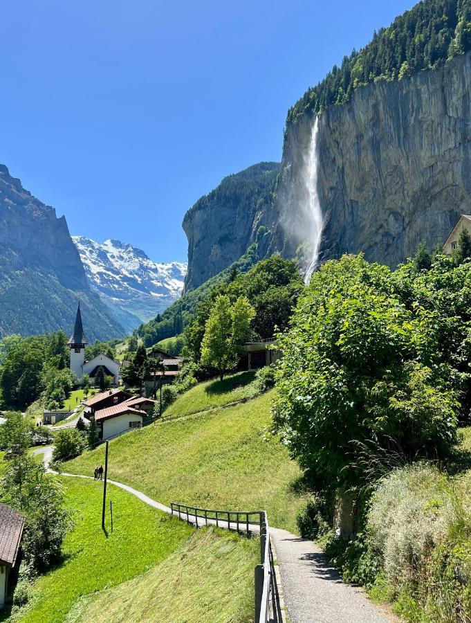 Breathtaking Waterfall Apartment Nr 3 Лаутербруннен Экстерьер фото